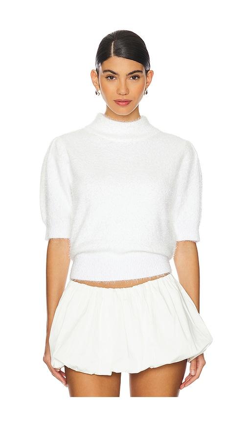 Bobi Sweater Blouse in White by BOBI