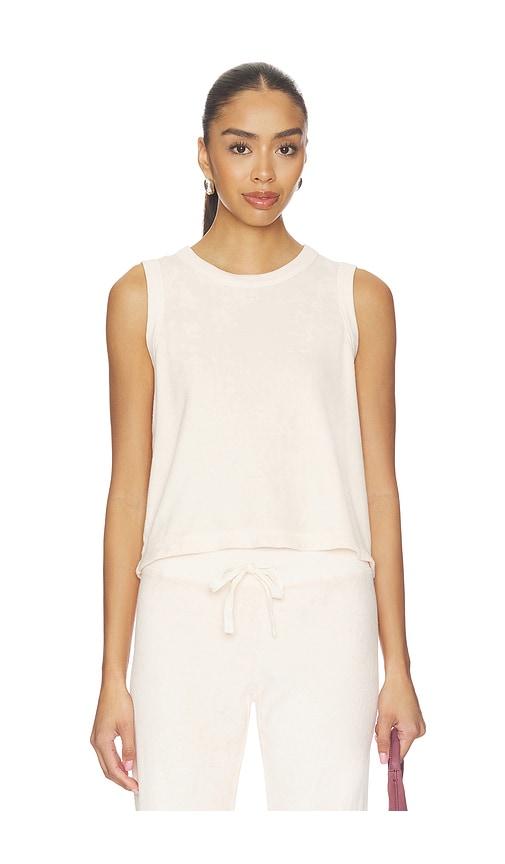 Bobi Undone Edge Muscle Tank Top in Pink by BOBI