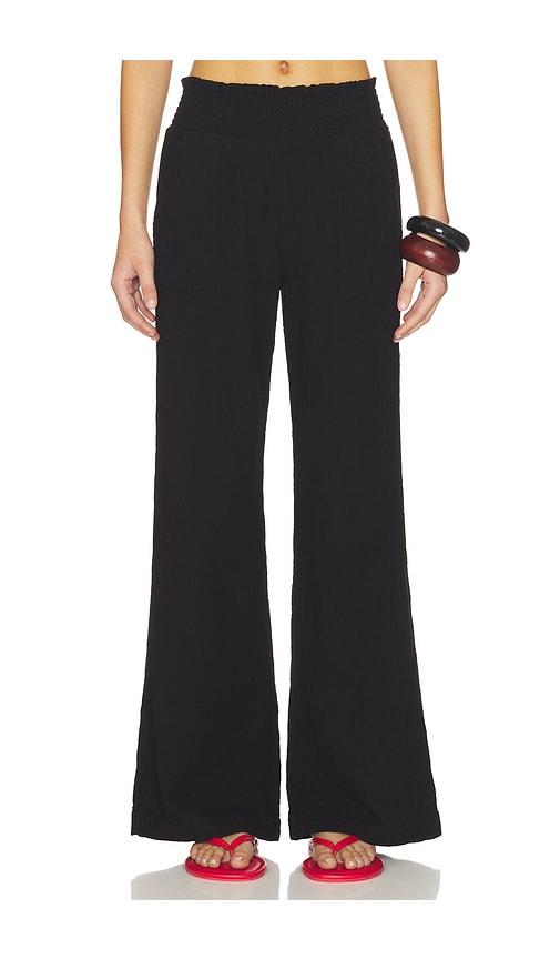 Bobi Wide Leg Beach Pant in Black by BOBI