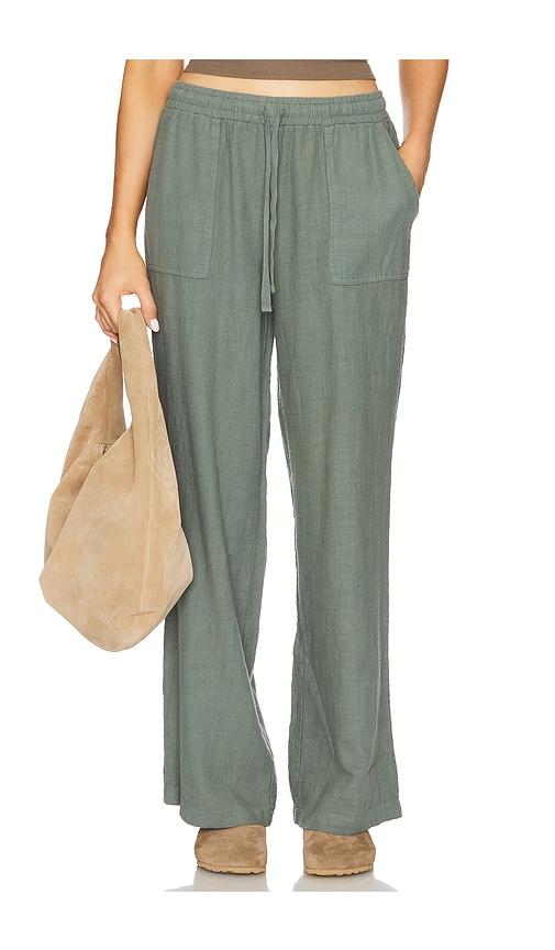 Bobi Wide Leg Jogger in Sage by BOBI