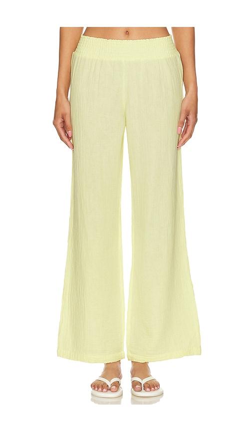 Bobi Wide Leg Pants in Lemon by BOBI