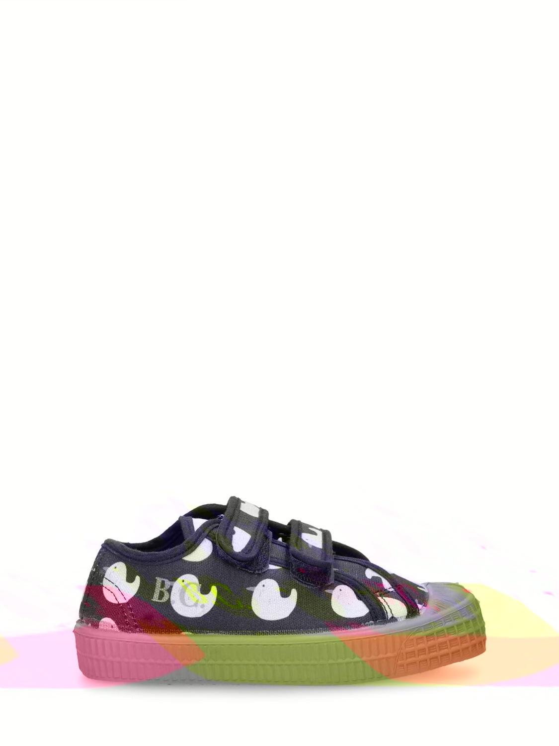 Printed Cotton Strap Sneakers by BOBO CHOSES