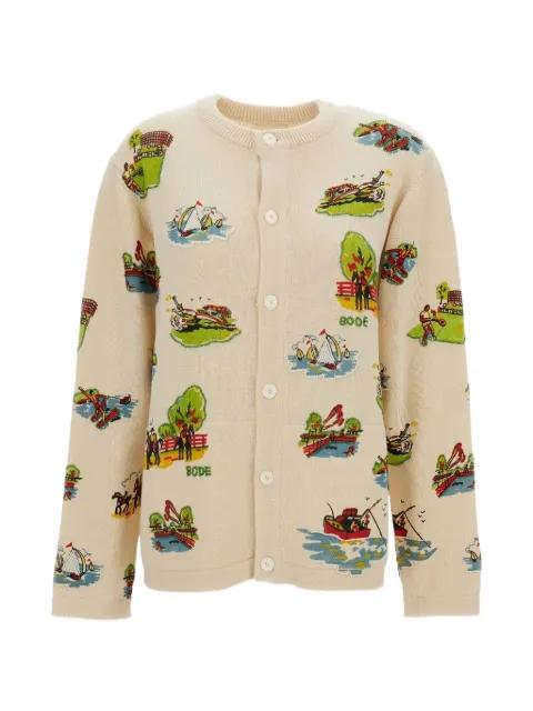 Beaded Camp cardigan by BODE