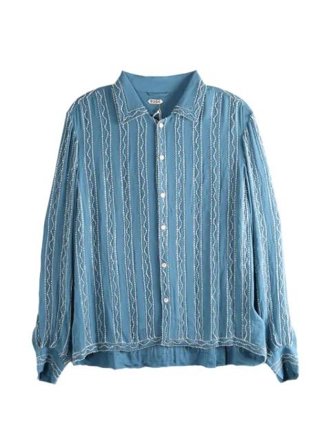 Beaded Sea stripe shirt by BODE