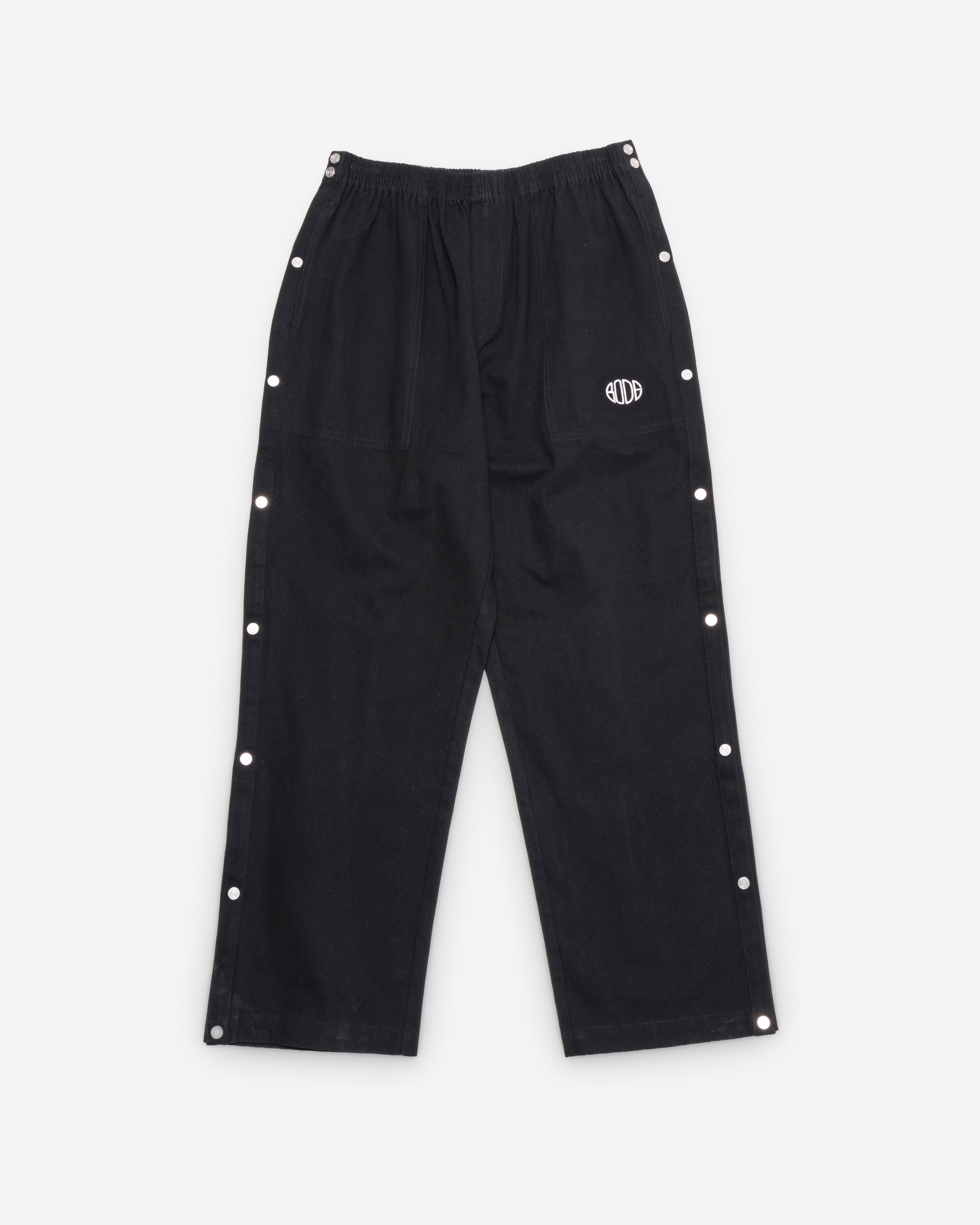 Bode - Men's Twill Tear-Away Track Pants - (Black) by BODE