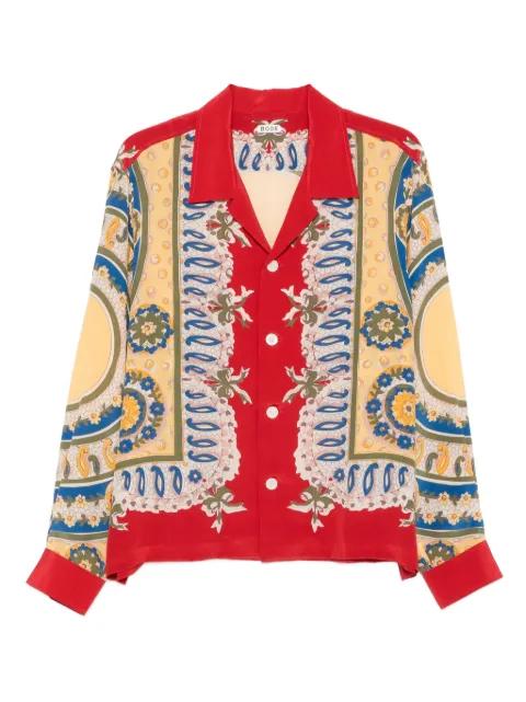 Bricolage silk shirt by BODE