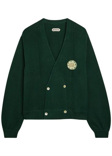 Double-breasted cotton cardigan by BODE