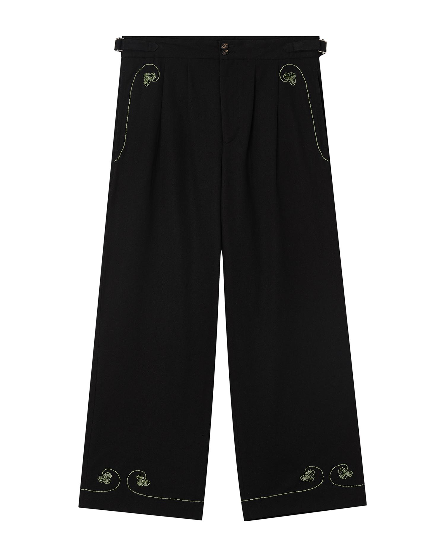 Embroidered pants by BODE