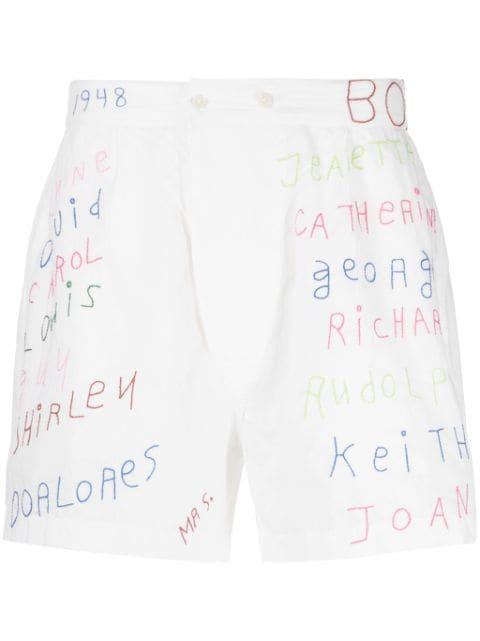 Familial Hall cotton shorts by BODE