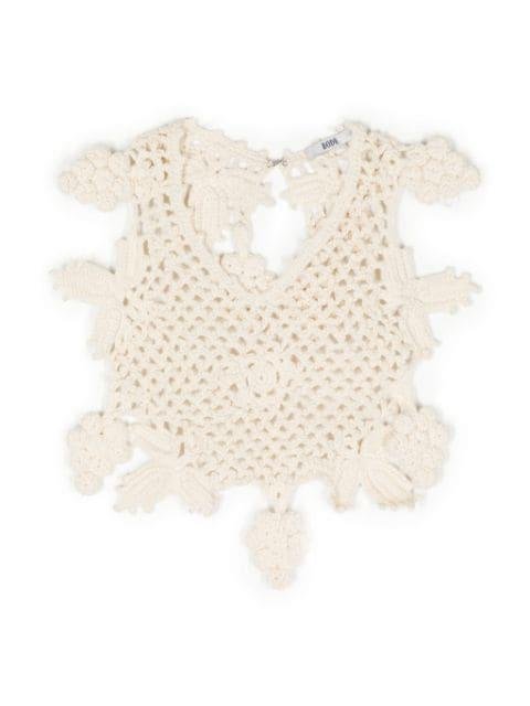 Grape crochet-knit collar by BODE