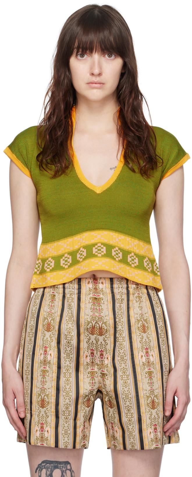 Green Wellfleet Sweater by BODE