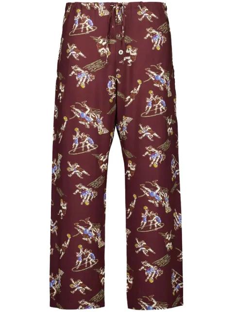 Layup Printed pyjama pants by BODE