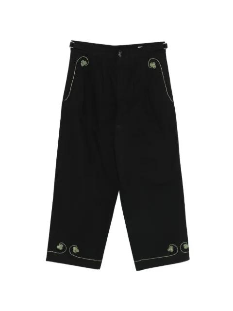 Lucky Draw embroidered trousers by BODE
