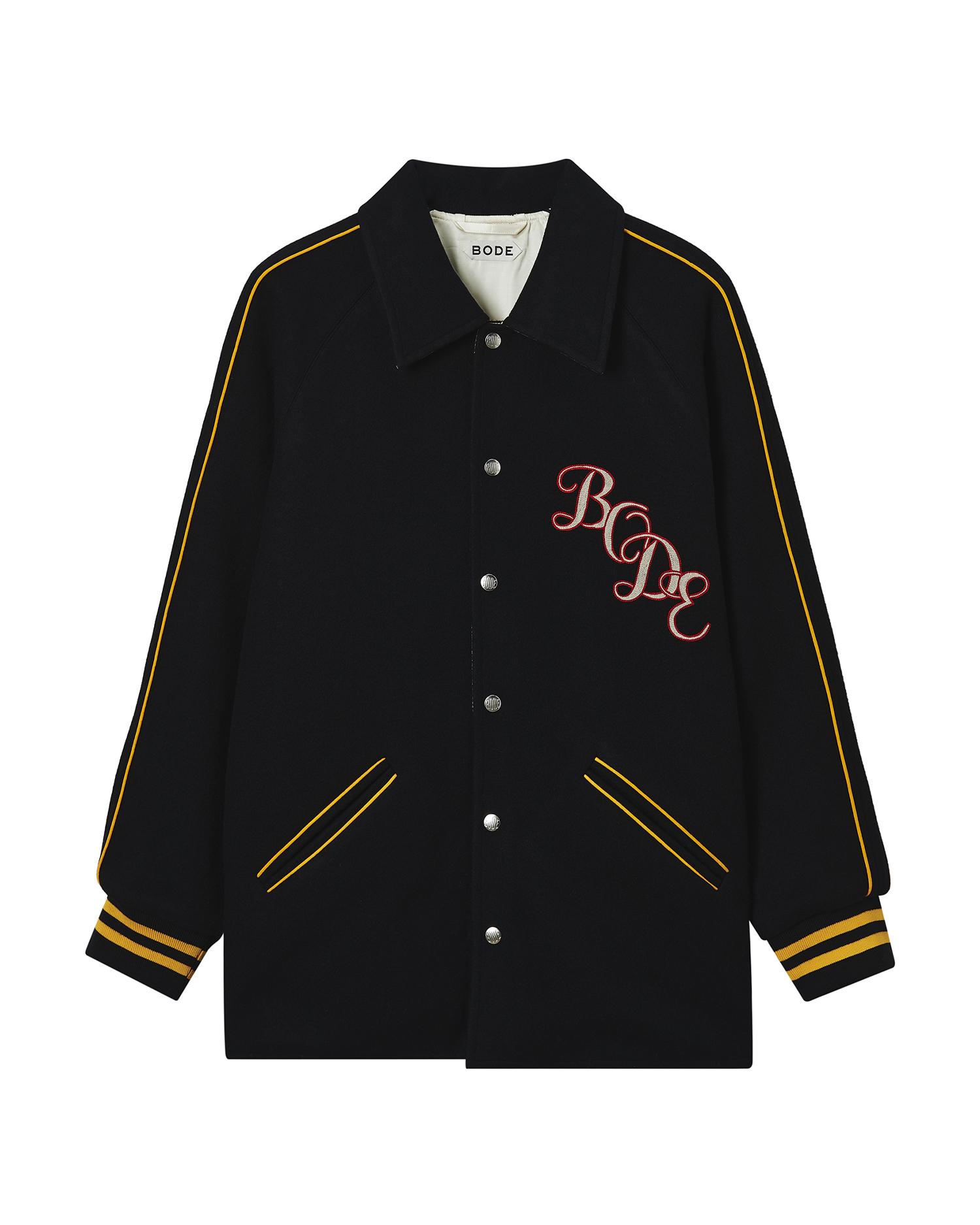 Monogram snap reversible jacket by BODE