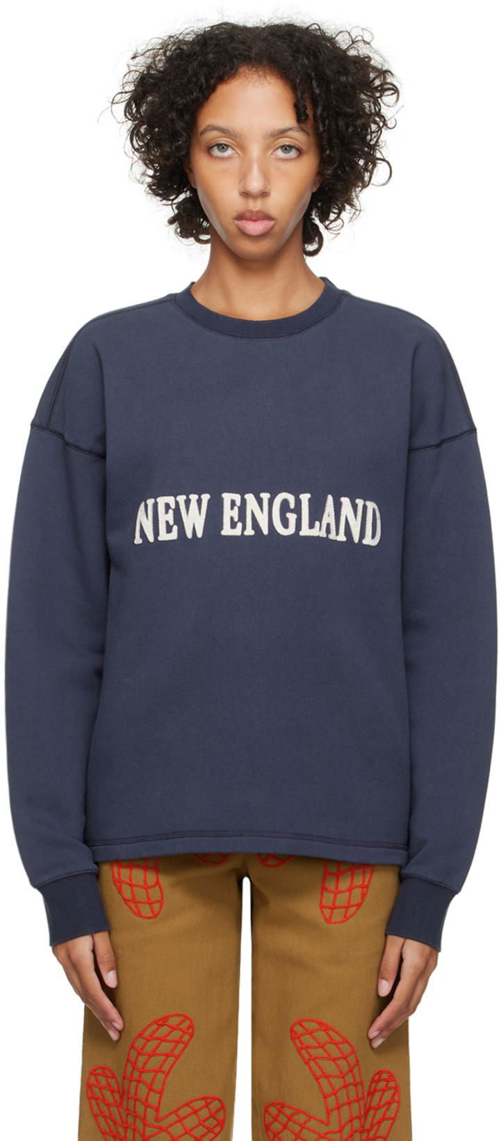 Navy 'New England' Sweatshirt by BODE