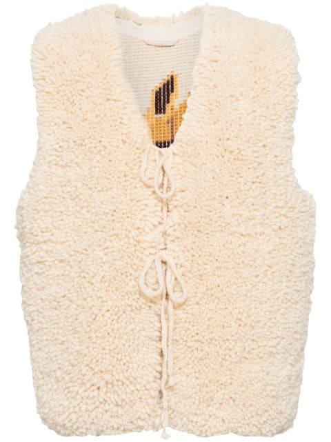 Pony Tapestry wool vest by BODE