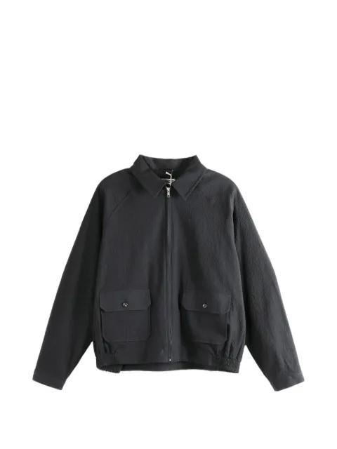 Seersucker Coach's bomber jacket by BODE
