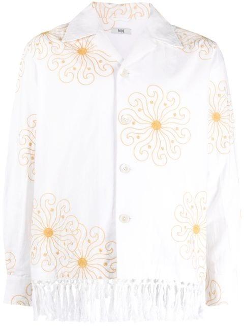 Soleil Fringe long-sleeved shirt by BODE