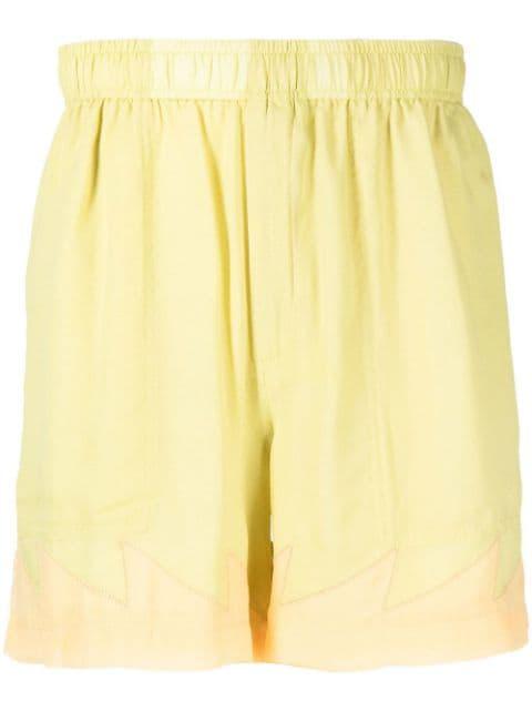 above-knee silk shorts by BODE