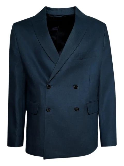 double-breasted linen jacket by BODE