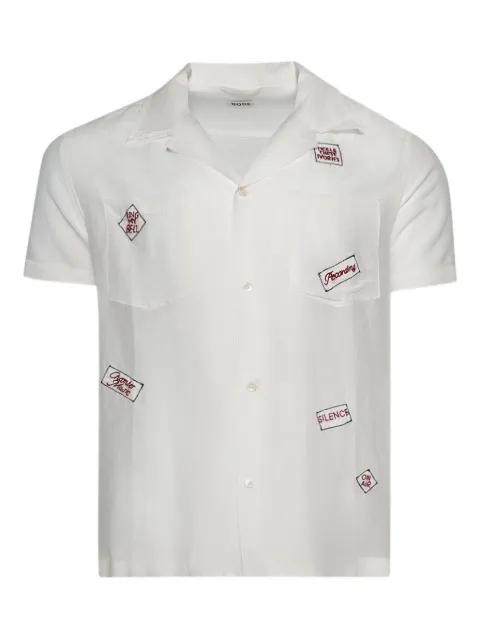 embroidered-details short-sleeve shirt by BODE