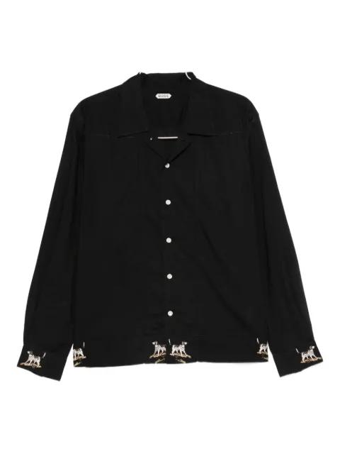 embroidered-motif shirt by BODE