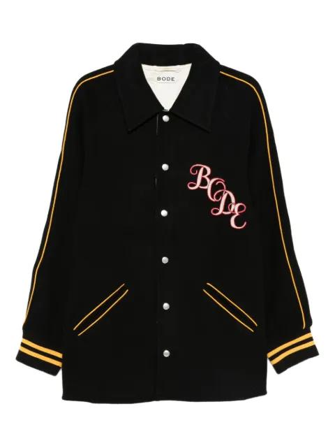 embroidered-stripe jacket by BODE