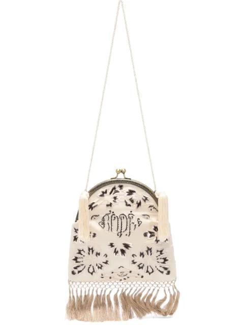 floral tassel backpack by BODE