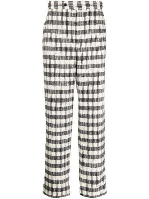 geometric-pattern regular trousers by BODE