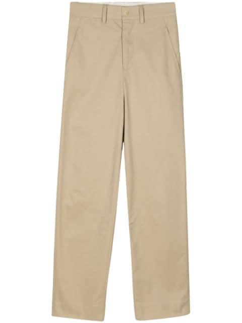high-rise straight-leg cotton trousers by BODE