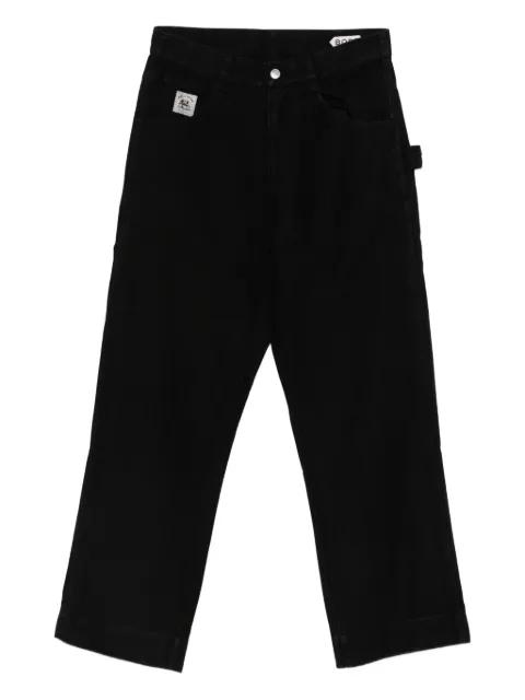 logo-patch jeans by BODE