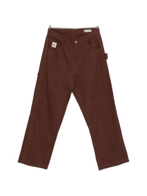 patch-detail trousers by BODE