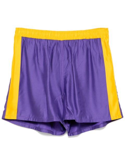 satin field shorts by BODE