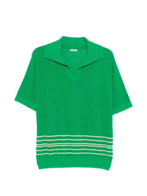 striped boxy polo by BODE