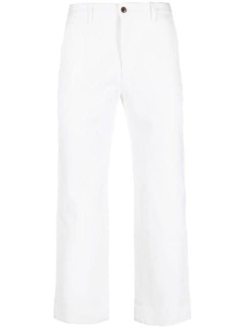 tailored straight trousers by BODE