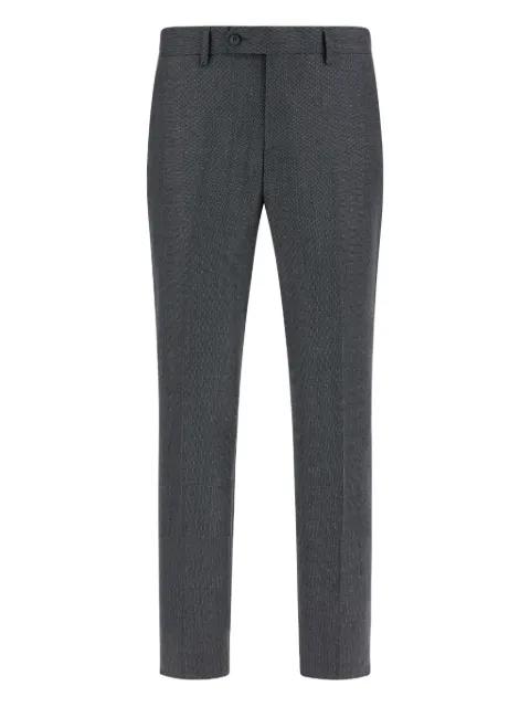 Bird's eye wool trousers by BOGGI MILANO