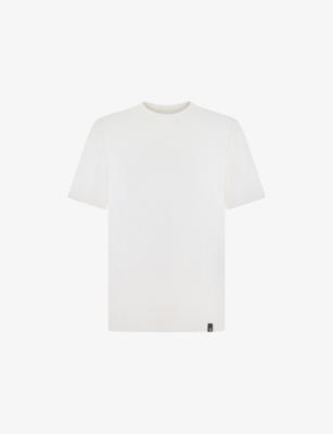 Branded Short-Sleeved Cotton-Blend T-Shirt by BOGGI MILANO