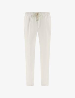 City Tapered Linen Trousers by BOGGI MILANO