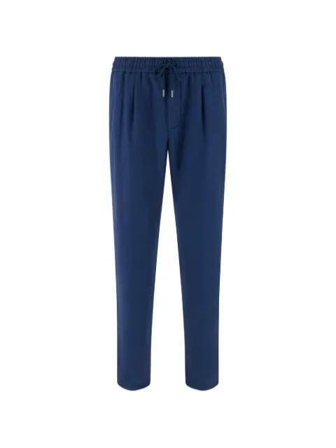 City drawstring linen trousers by BOGGI MILANO
