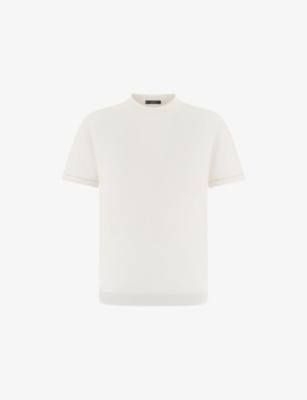 Crew-Neck Cotton Crêpe Knit T-Shirt by BOGGI MILANO