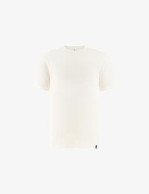 Crew-Neck Stretch-Linen T-Shirt by BOGGI MILANO