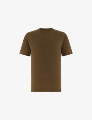 Crewneck Linen-Jersey T-Shirt by BOGGI MILANO
