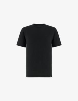 Crewneck Regular-Fit Stretch-Linen Jersey T-Shirt by BOGGI MILANO
