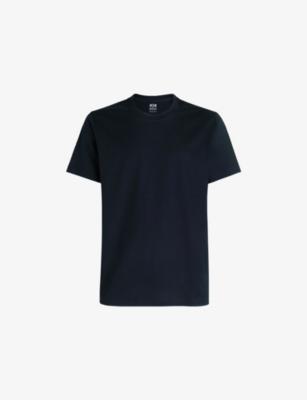 Crewneck Short-Sleeve Pima Cotton T-Shirt by BOGGI MILANO