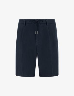 Drawcord Linen Bermuda Shorts by BOGGI MILANO