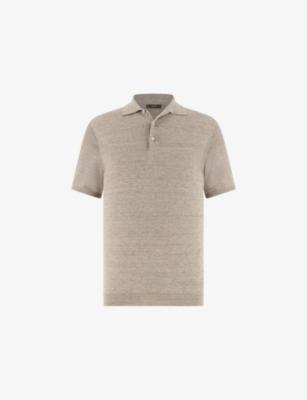 Fine-Knit Regular-Fit Linen And Cotton Polo Shirt by BOGGI MILANO