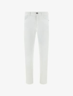 Garment-Dyed Straight-Leg Stretch Denim-Blend Jeans by BOGGI MILANO