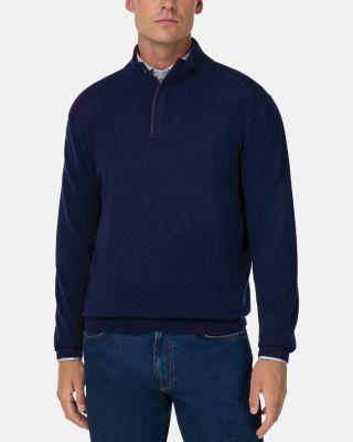 Half-Zip Cashmere Wool Sweater by BOGGI MILANO