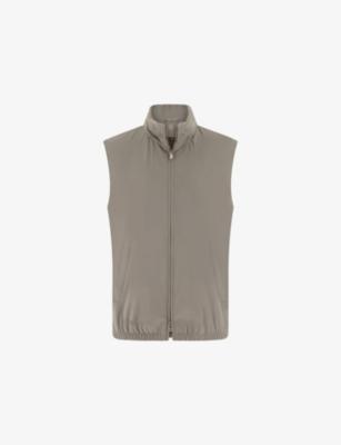 Hooded Side-Pocket Stretch-Woven Gilet by BOGGI MILANO