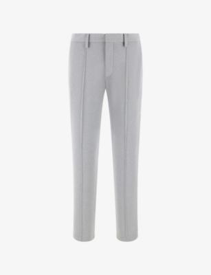 Jersey Straight-Leg Cotton-Blend Trousers by BOGGI MILANO